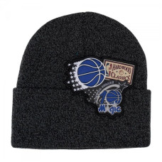 Mitchell & Ness Orlando Magic NBA XL Logo Patch Knit Hwc Magic Cap HCFK4341-OMAYYPPPBLCK