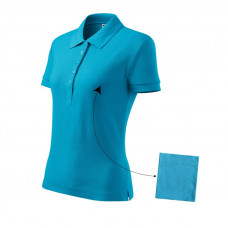 Malfini Cotton polo shirt W MLI-21344 turquoise