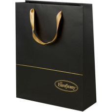 Dāvanu maisiņš 36x12x44 Premium melnā zelta papīra dāvanu iesaiņojums