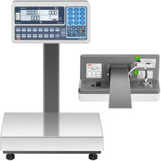 TEM Komerciālās noliktavas svari RS232 interfeiss 120 kg / 0,05 kg LCD M LEGALIZĀCIJA