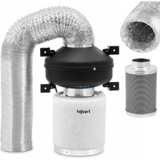 Hillvert Ventilācijas komplekts ventilatora oglekļa filtra ventilācijas caurule dia. 125 mm 10 m
