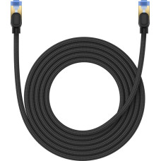 Baseus Ātrais LAN RJ45 cat.7 10Gbps tīkla kabelis, pīts, 3m, melns