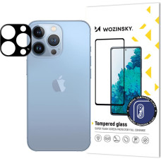 Wozinsky 9H rūdīts stikls iPhone 15 Pro Full Camera Glass, melns