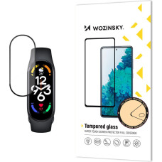 Wozinsky Izturīgs pilnekrāna rūdīts stikls ar rāmi priekš Xiaomi Mi Band 8 Full Glue melns