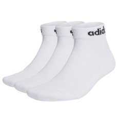 Adidas Lineāras potītes polsterētas 3PP zeķes HT3457 / baltas / 43-45