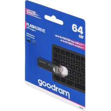 Goodram FLASHDRIVE 64GB UNO3 SILVER USB 3.2 Gen 1