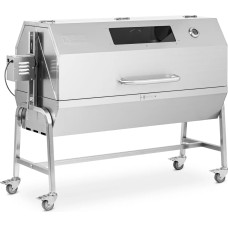 Royal Catering Ogļu grils ar elektrisko cepeškrāsni sivēna cepšanai 18 W 40 kg 138 cm