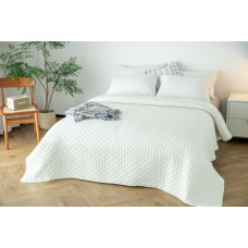 Dekoratīvais gultas pārklājs 160x200 Terra ziloņkaula krēms balts I24