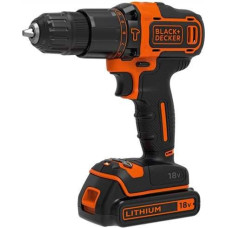 Black&Decker akumulatora triecienurbjmašīna, 18 V Li-Ion 1x1,5 Ah, Black+Decker [BDCHD18-QW]