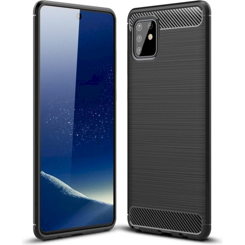 Fusion Trust Back Case Silikona Aizsargapvalks Priekš Samsung N980 Galaxy Note 20 Melns