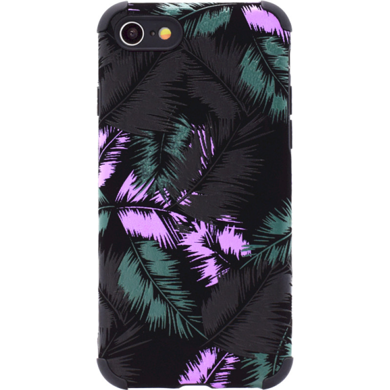 Fusion leaves case silikona aizsargapvalks Samsung A726 | A725 Galaxy A72 | A72 5G melns - violets