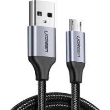 UGREEN micro USB kabelis QC 3.0 2.4A 1.5m (60147) (melns)