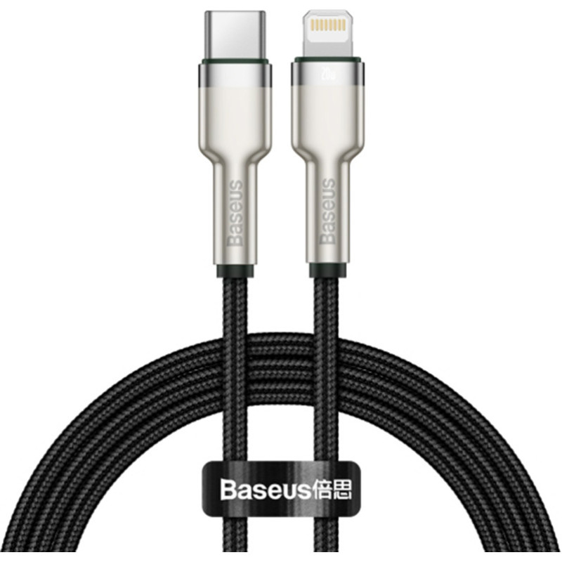 USB-C cable for Lightning Baseus Cafule, PD, 20W, 1m (black)