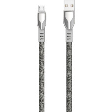 Dudao USB - micro USB Zinc alloy cloth braided 5 A 1 m usb cable gray (L3PROM gray)