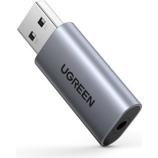 UGREEN CM383 USB to mini jack 3.5mm audio adapter (grey)