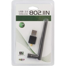 Fusion bezvadu Wi-Fi adapteris ar antenu (2,4 GHz | USB 2.0, bezvadu, 150 Mbps, IEEE 802.11b|g|n)