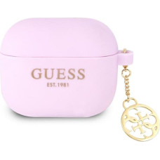 GUA3LSC4EU Guess 4G Charm silikona aizsargapvalks austiņām Apple Airpods 3 violets