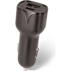 Setty car charger 1x USB 1x USB-C 2,4A black