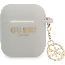 Guess 4G Charms Silicone Case for Airpods 1|2 Grey