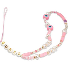 Guess Phone Strap Beads Shell Pink