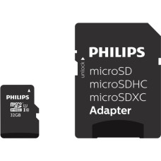 Philips MicroSDHC 32GB class 10|UHS 1 + Adapter