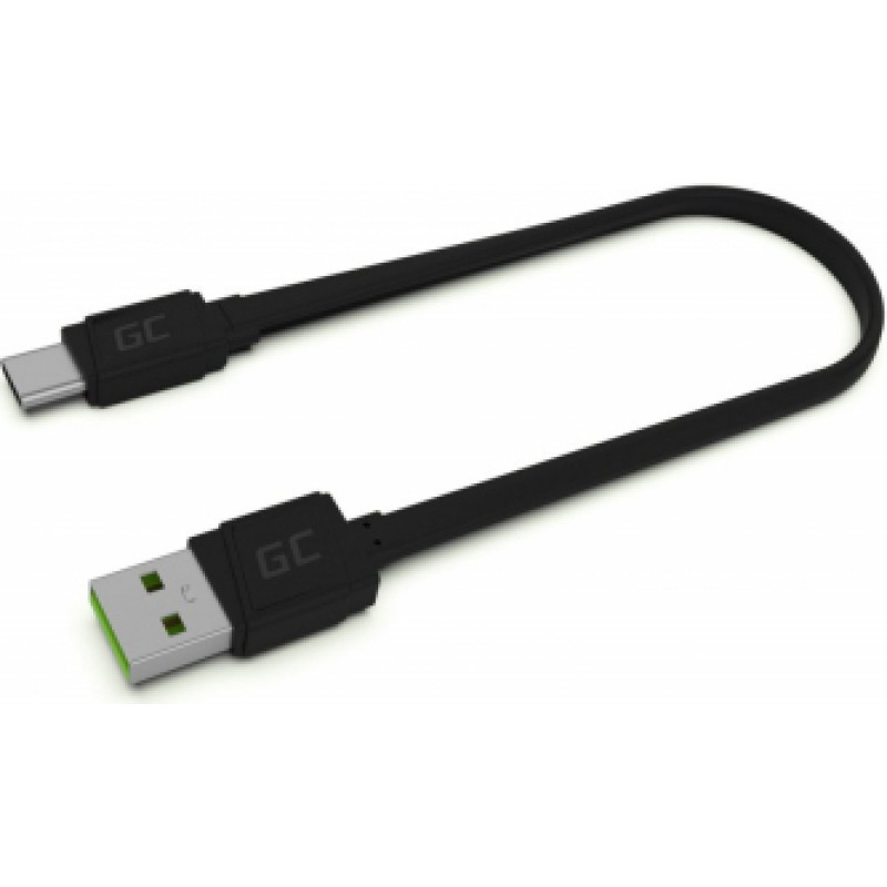 Green Cell GCmatte Ultra Charge fast Charging USB Male - USB Type-C Male Cable 25 cm