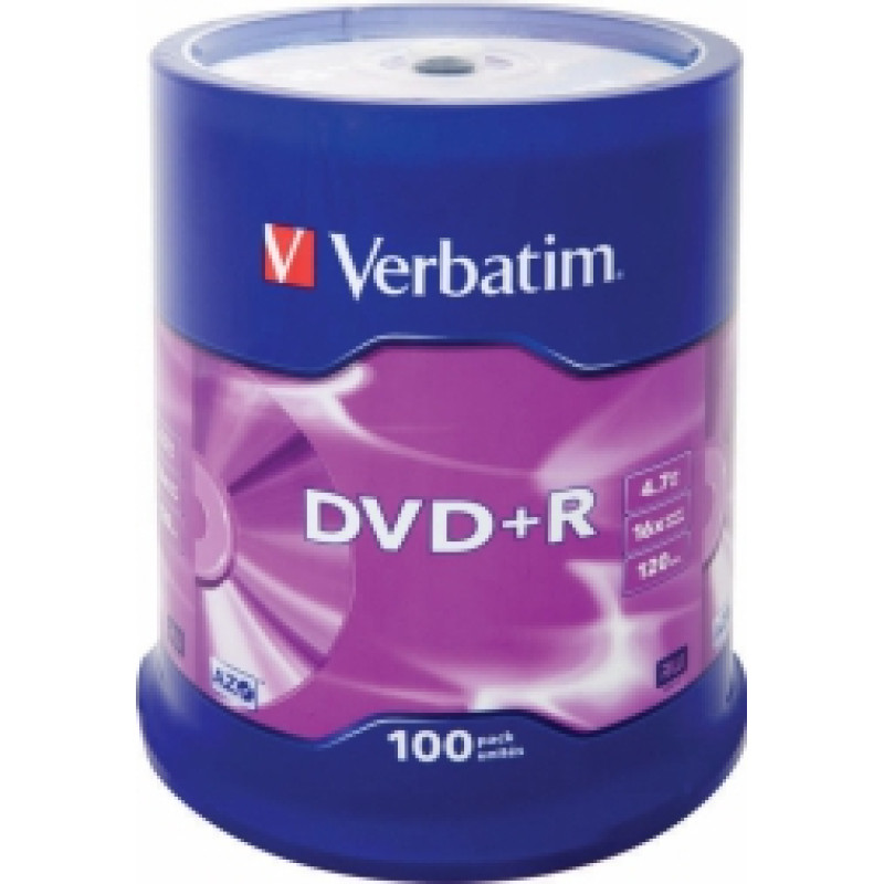 Matricas DVD+R AZO Verbatim 4.7GB 16x 100 Pack, Spindle