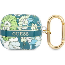 Guess case for Airpods 3 GUA3HHFLN green Flower