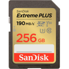 Atmiņas karte SanDisk Extreme PLUS 256GB SDXC