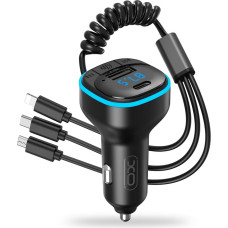 XO transmiter FM BCC07 Bluetooth MP3 car charger 3,1A black