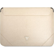 Original GUESS Laptop Sleeve Saffiano Triangle Logo GUCS14PSATLE 13|14 inches beige