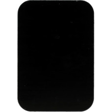 Metal plate for magnet holders - rectangular 45x65mm black