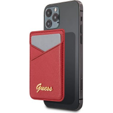 Guess Wallet Card Slot GUWMSSASLRE MagSafe Saffiano czerwony|red