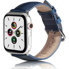 Beline pasek Apple Watch Leather 38|40|41mm niebieski |blue