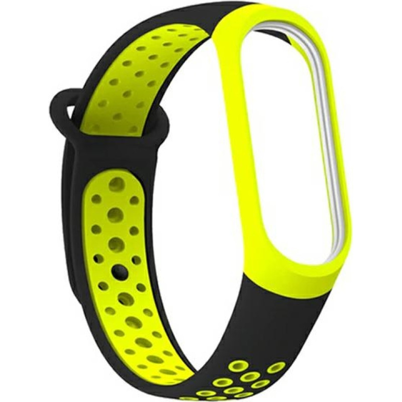 Beline pasek Mi Band 3|4 design czarno-żółty|black-yellow