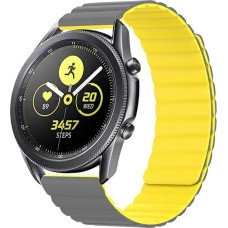 Beline pasek Watch 22mm Magnetic szaro-żółty gray|yellow