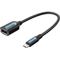 Vention Adapter Micro-USB 2.0 M to F USB-A OTG Vention CCUBB 0.15m (Black)