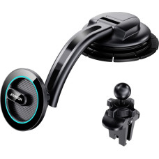 Joyroom magnetic car phone holder for cockpit, dashboard black (JR-ZS366)