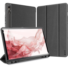 Dux Ducis Trifold magnet case grāmatveida maks planšetdatoram Samsung X810 | X816 Galaxy Tab S9+ Plus melns