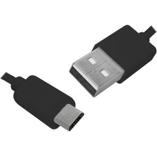 LTC PS USB-micro USB kabelis 1 m, melns, HQ.