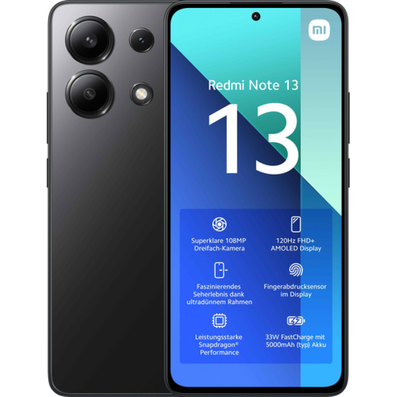 Xiaomi Redmi Note 13 8GB|256GB Midnight Black EU