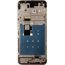 Motorola G13 LCD Display + Touch Unit + Front Cover Black (Service Pack)