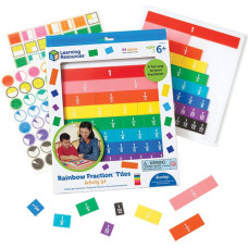 Learning Resources Rainbow Fraction Tiles With Tray Learning Resources LER 0615