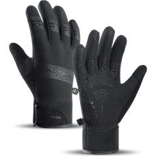 Insulated sports phone gloves (size S) - black