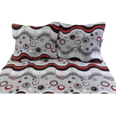 Korķa spilvendrāna 50x60 014C Lollipops Grey Red Black