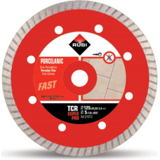 Rubi TCR turbo dimanta disks porcelāna keramikas griešanai (BIa tips), sauss, 125/22.2mm, SUPERPRO klase, [31973]