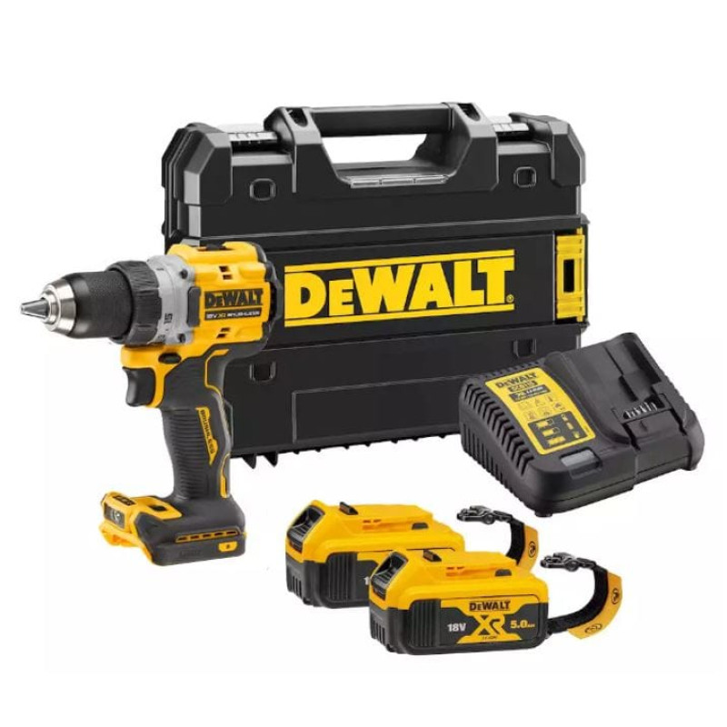 Dewalt-Maszyny bezvadu urbjmašīna/grieznis 18V Li-Ion 2x5.0Ah, XR DeWalt [DCD800P2LRT-QW] VIRTNE GATAVS