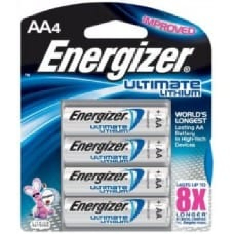 Energizer Ultimate Lithium 4x AA L91 litija baterijas