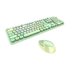 Wireless keyboard + mouse set MOFII Sweet 2.4G (green)