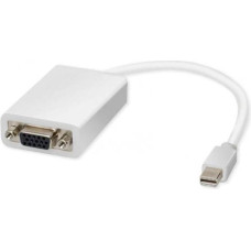 Adapter AV DisplayPort Mini - D-Sub (VGA) biały